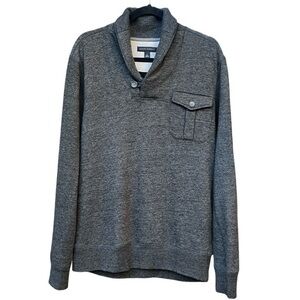 Banana Republic Mens Dark Gray  Sweater Size Med Relaxed Fit Cabincore Casual